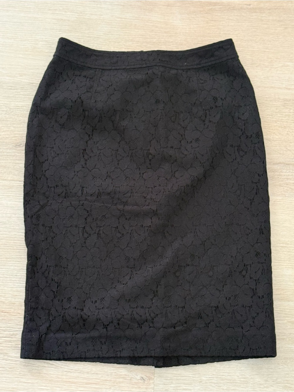 Halogen Black Floral Lace Pencil Skirt